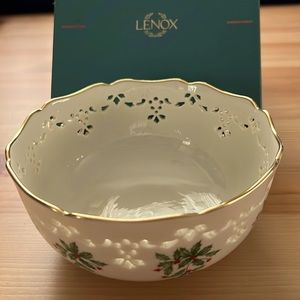 Beautiful Lenox Christmas Bowl
